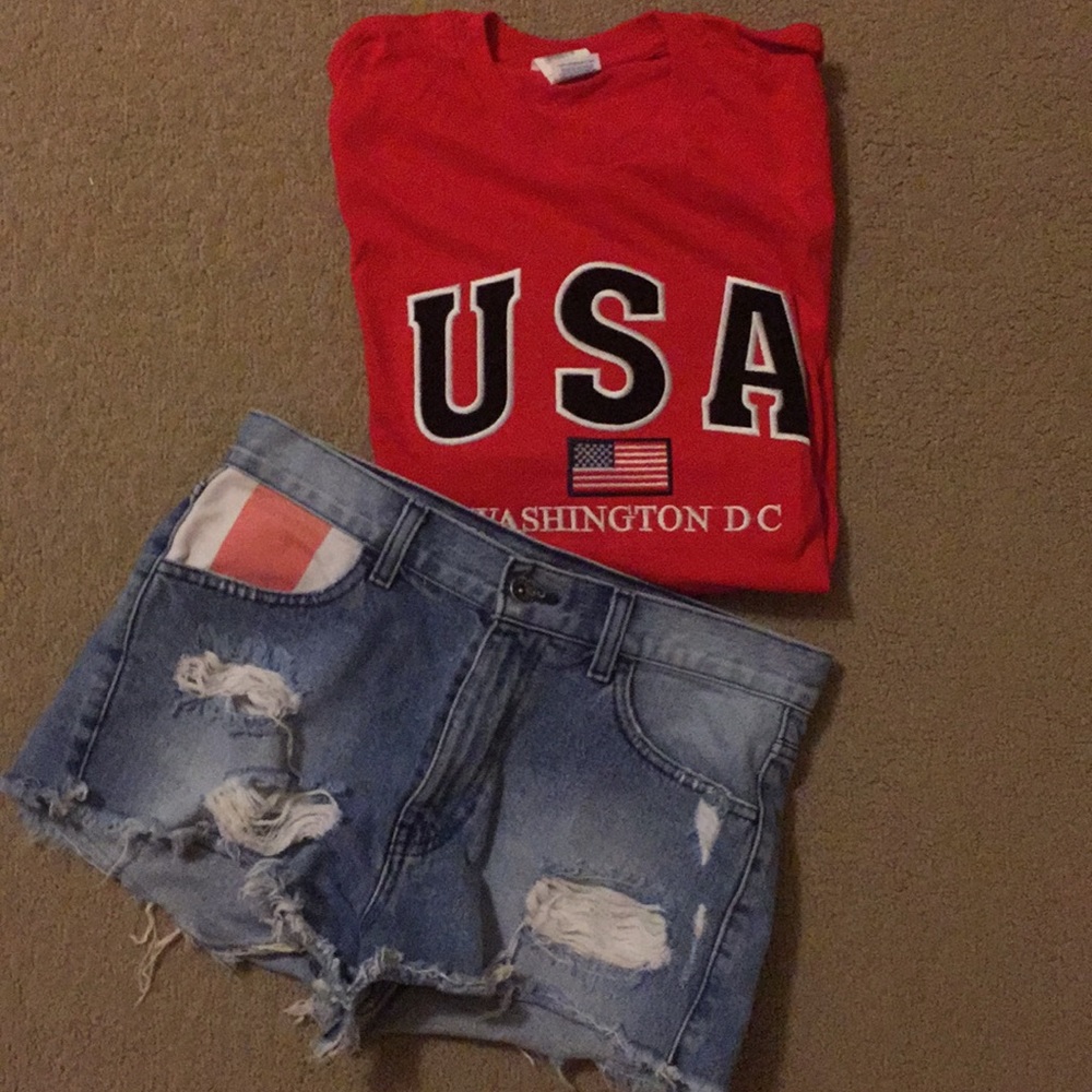 High waisted shorts